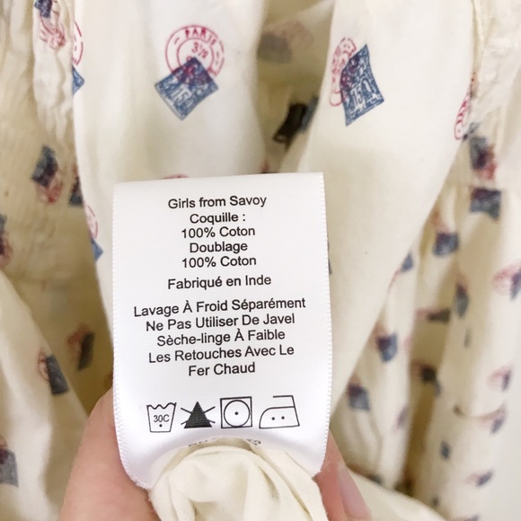 GIRLS FROM SAVOY ANTHRO PARIS POSTAGE PINUP DRESS - Picture 6 of 8